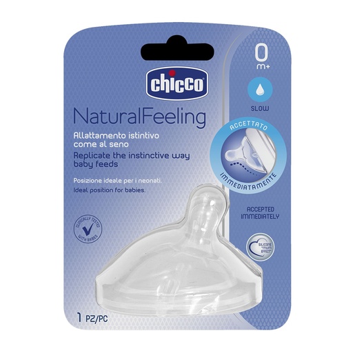 [0013763] Chicco NATURAL FEELING teat 0m+ Regular Flow 1 pc