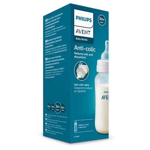[0013833] Philips Avent Anti-colic baby Bottle - (3M+) 330ml- 1 Pack